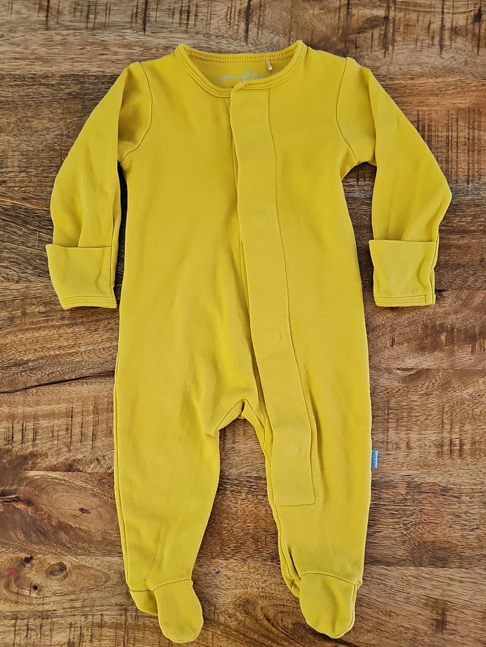 Magnetic Me Dandelion Modal Magnetic Footie 0-3 Months Mustard Yellow Pajama